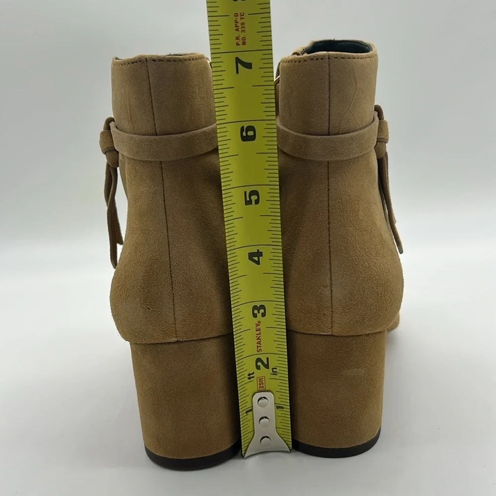 Kate Spade New York Knott Mid Boot Tan Suede Ankle Boots Women’s US 8B NWB